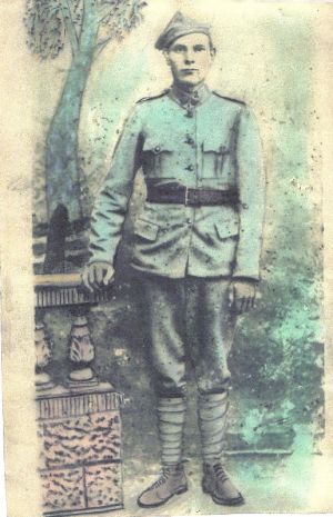 Józef Nawrotek w mundurze „Błękitnej Armii” generała Hallera