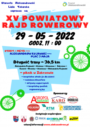 Plakat Rajd Rowerowy