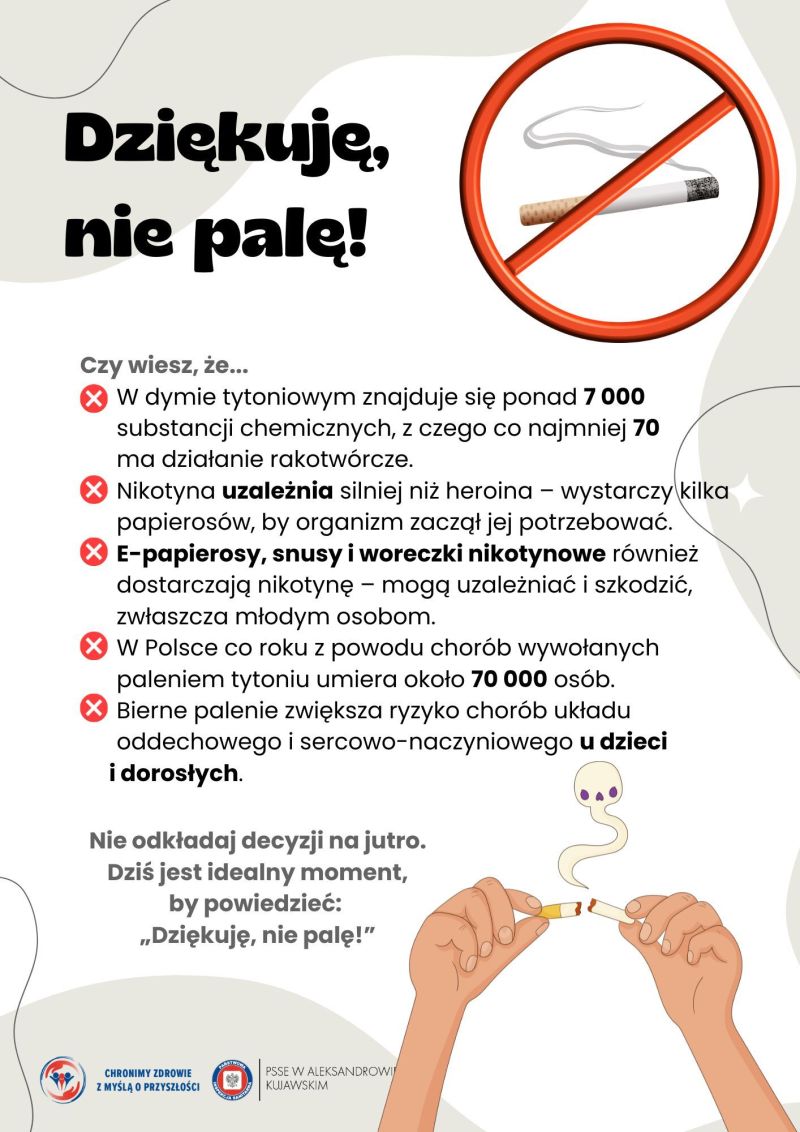 Dziękuję, nie palę - plakat