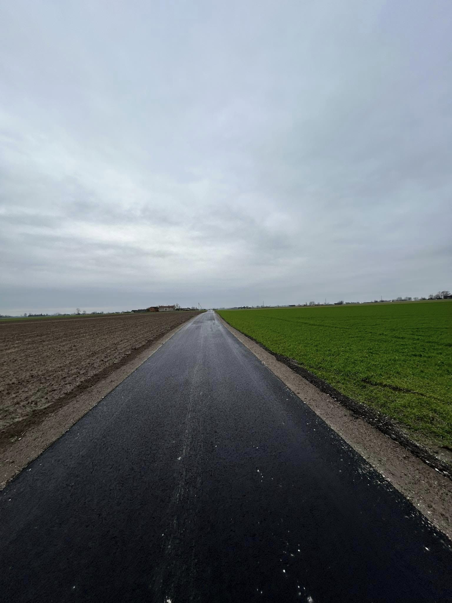 Odebrany odcinek drogi w Kujawce