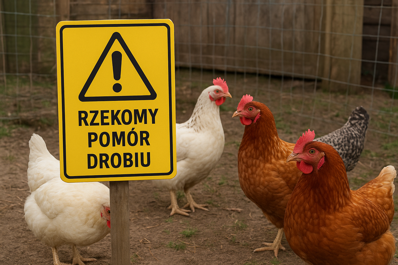 Rzekomy pomór drobiu