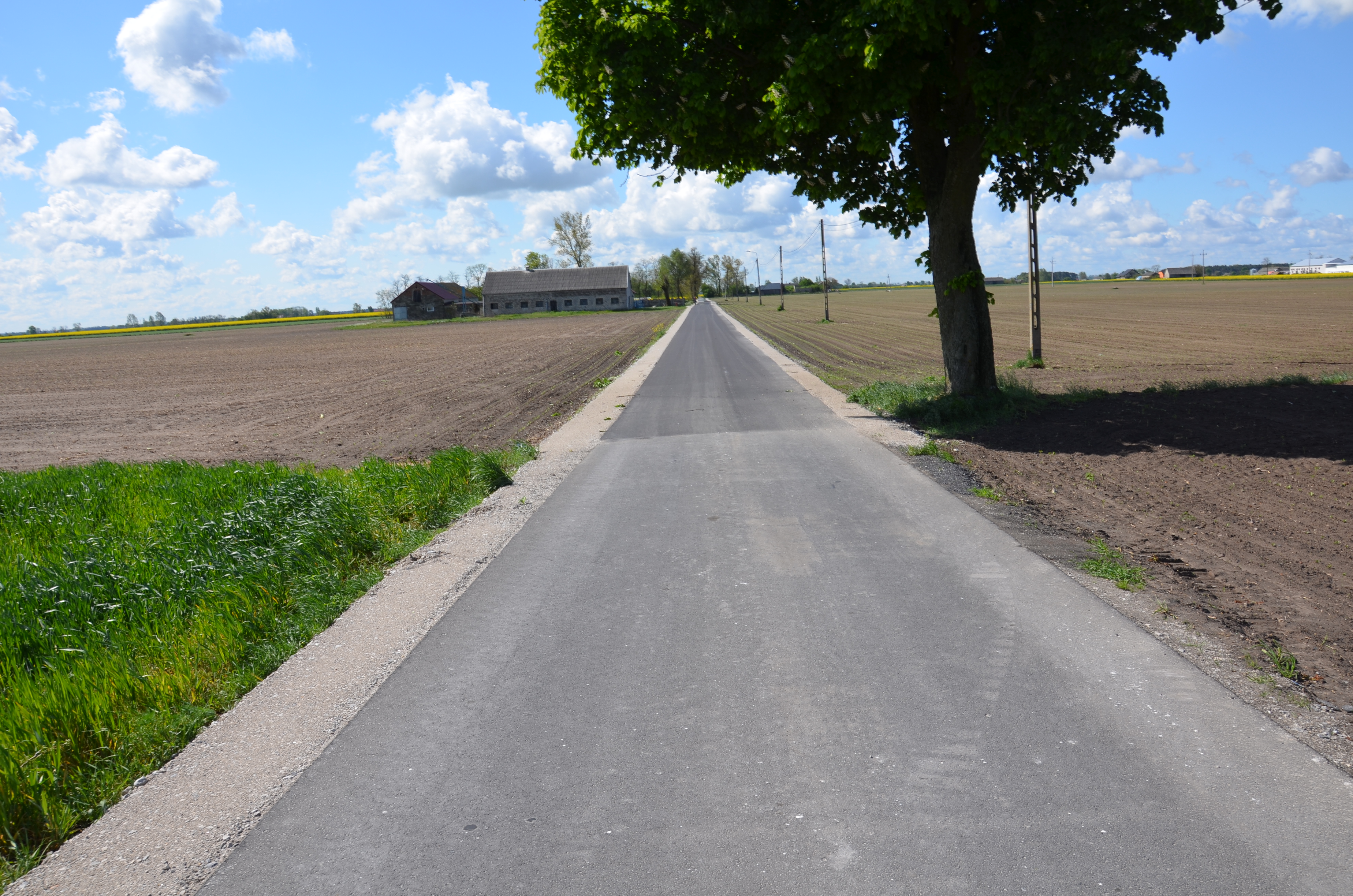 Pierwszy odebrany odcinek drogi gminnej w 2020 roku